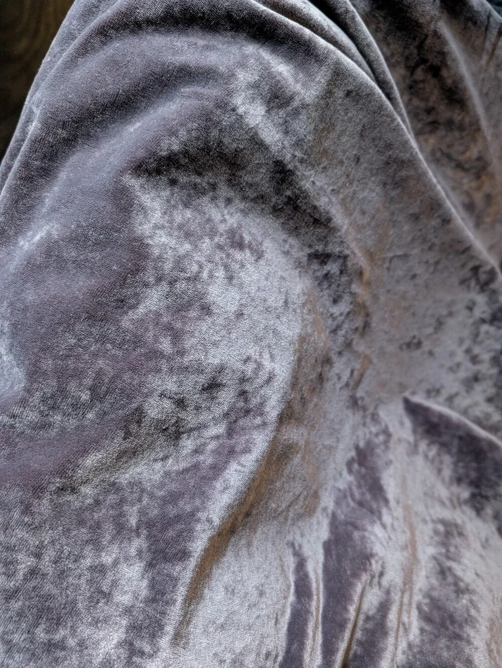 Grape Colored - Sueded Velvet Curtain Set
